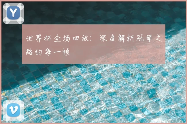 世界杯全场回放：深度解析冠军之路的每一帧