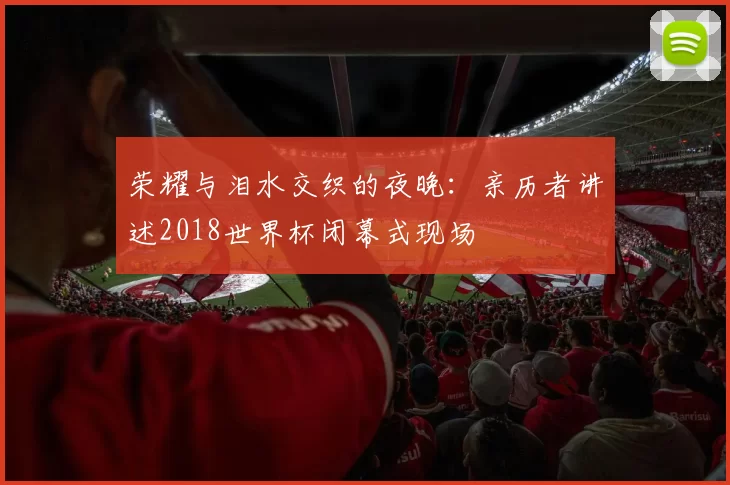 荣耀与泪水交织的夜晚：亲历者讲述2018世界杯闭幕式现场