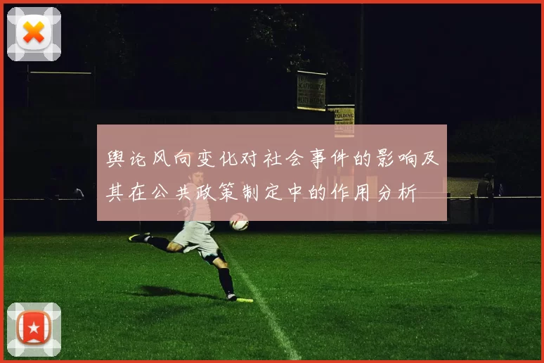 舆论风向变化对社会事件的影响及其在公共政策制定中的作用分析