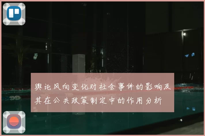 舆论风向变化对社会事件的影响及其在公共政策制定中的作用分析